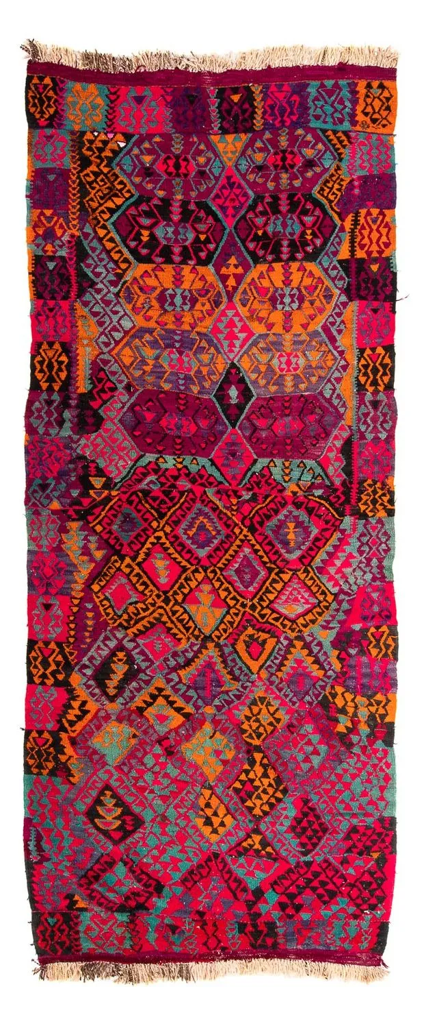 Kelim Teppich - Old 137 x 310 cm - mehrfarbig