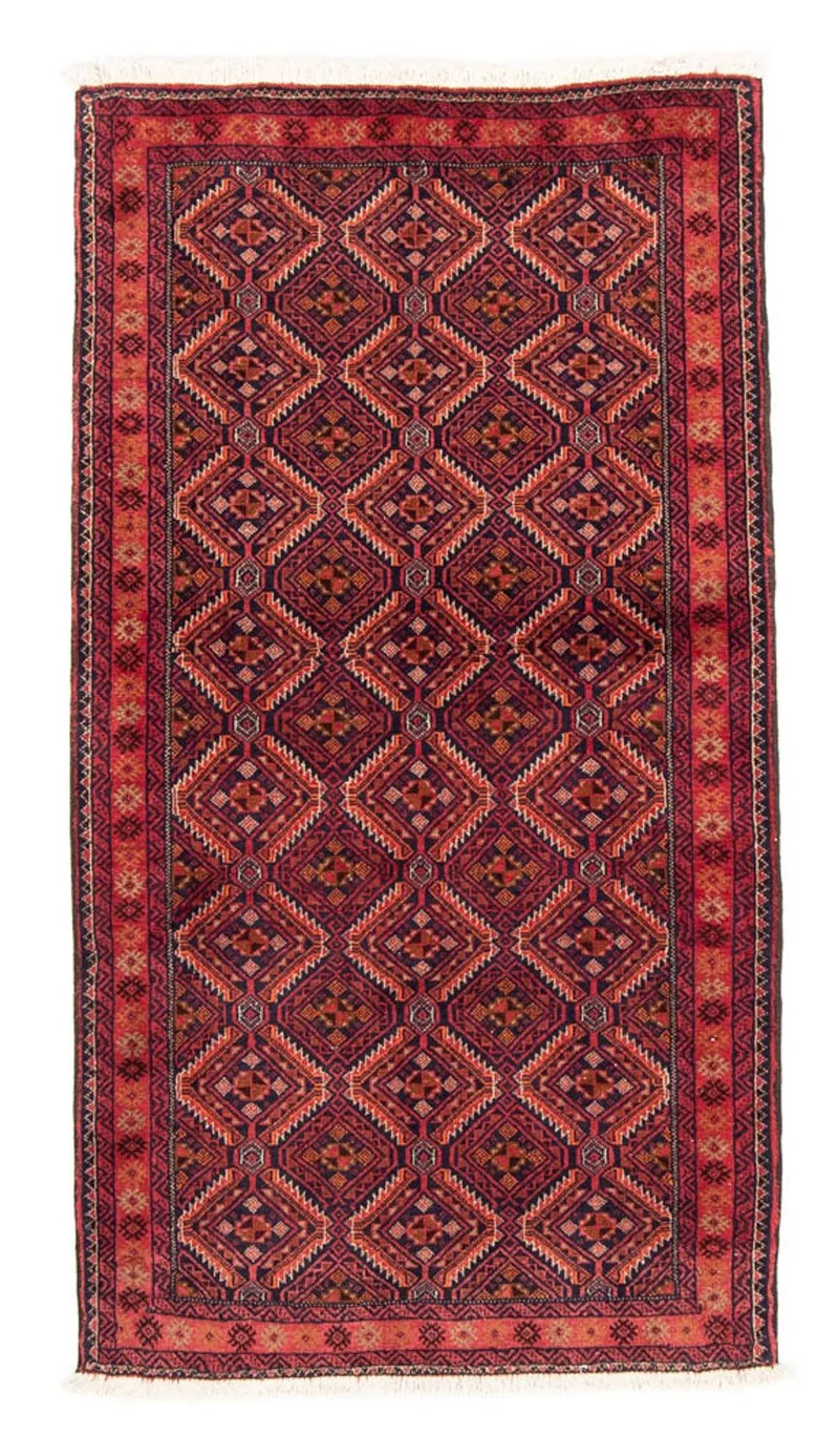 Belutsch Teppich 105 x 190 cm - rot