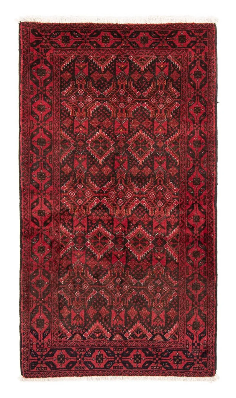 Belutsch Teppich 100 x 196 cm - rot