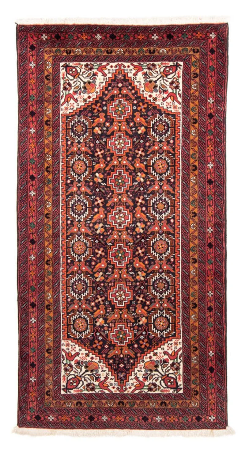 Belutsch Teppich 106 x 210 cm - rot
