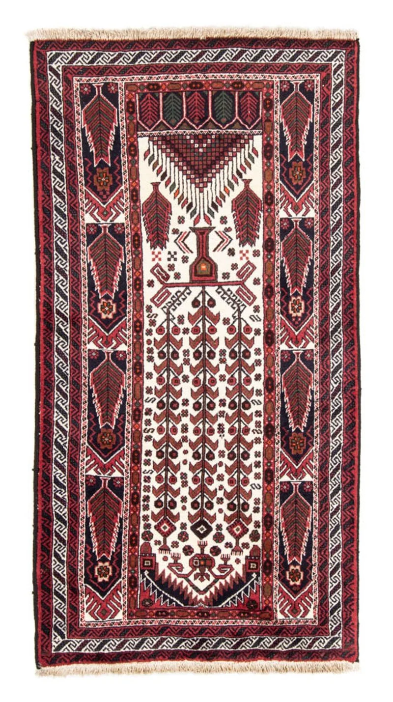 Belutsch Teppich 101 x 191 cm - rot