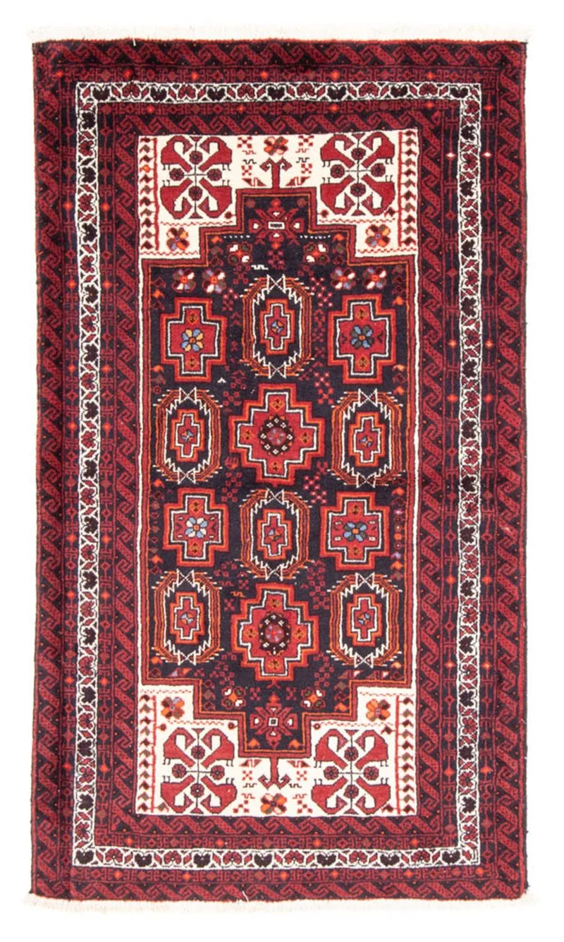 Belutsch Teppich 110 x 194 cm - rot