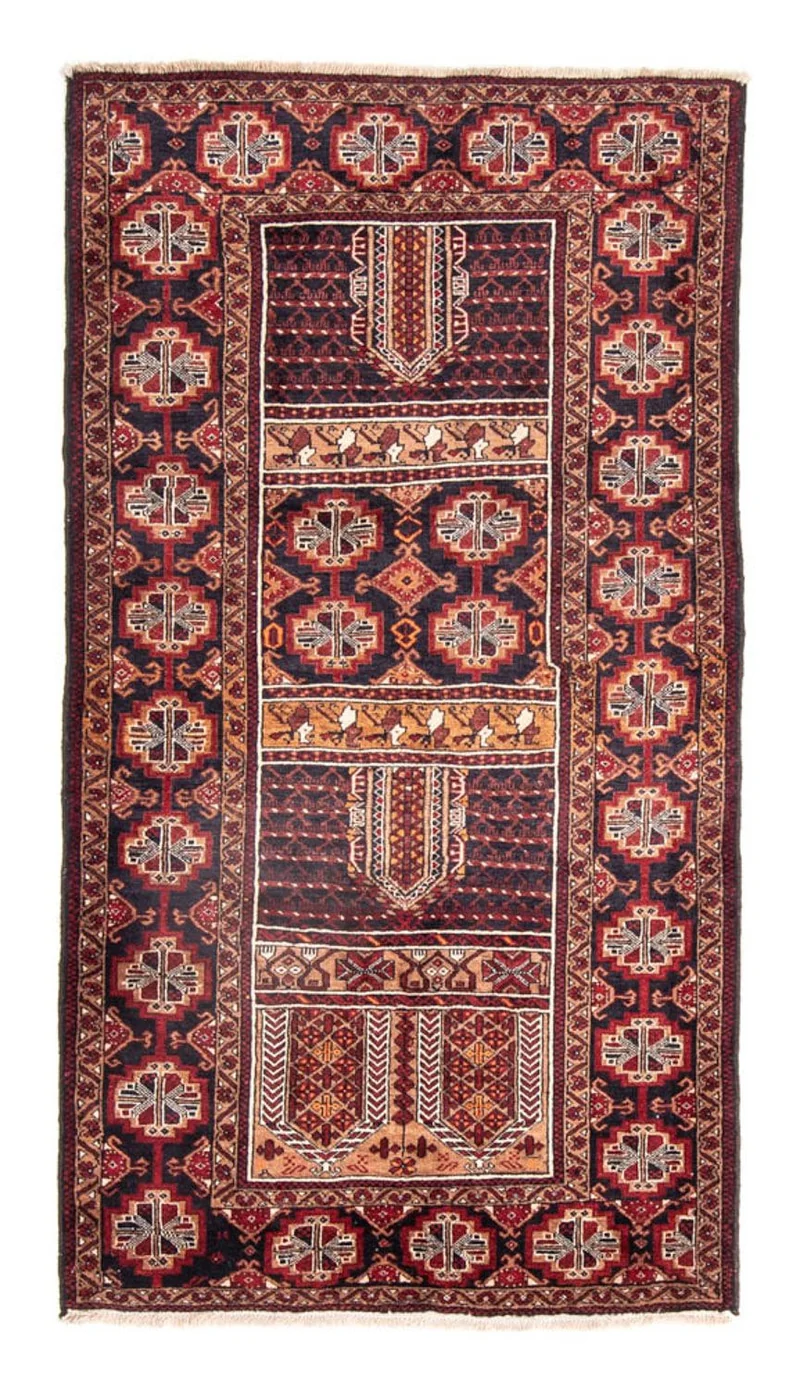 Belutsch Teppich 111 x 201 cm - mehrfarbig