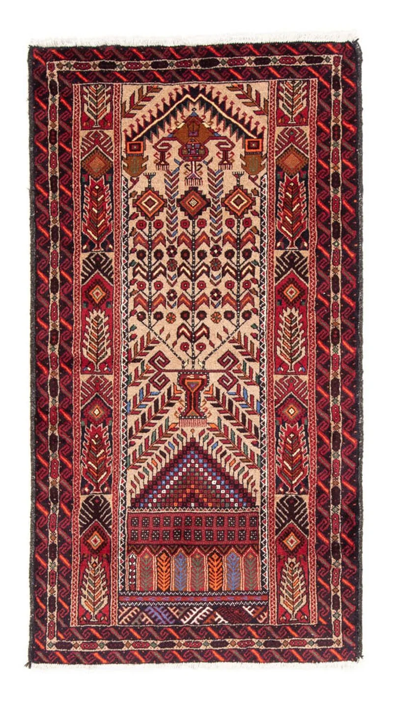 Belutsch Teppich 99 x 195 cm - mehrfarbig