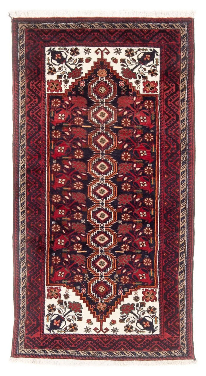 Belutsch Teppich 99 x 199 cm - rot
