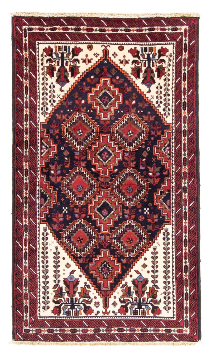 Belutsch Teppich 103 x 185 cm - dunkelblau