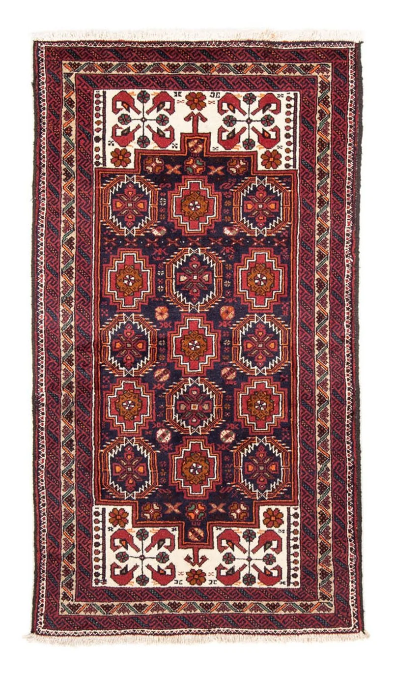 Belutsch Teppich 101 x 193 cm - rot