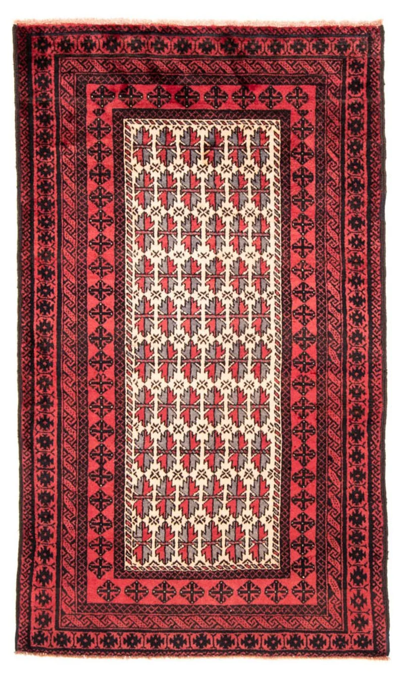 Belutsch Teppich 116 x 207 cm - rot