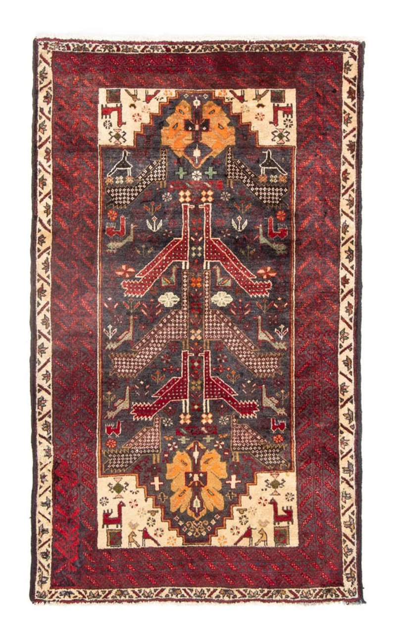 Belutsch Teppich 97 x 175 cm - rot