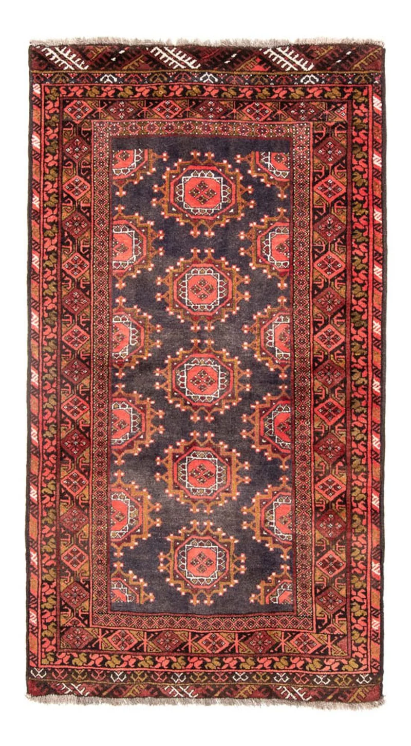 Belutsch Teppich 105 x 194 cm - hellrot