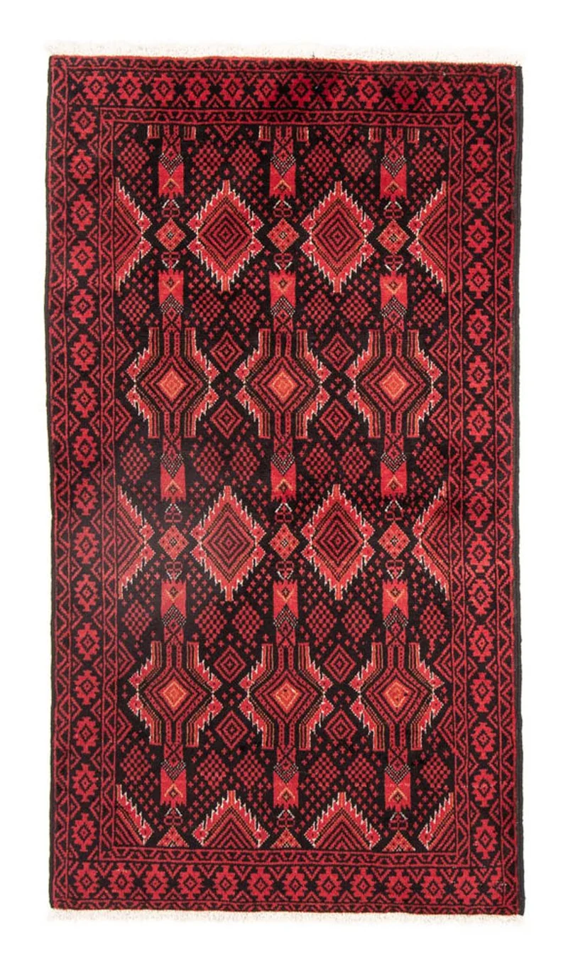 Belutsch Teppich 103 x 187 cm - rot