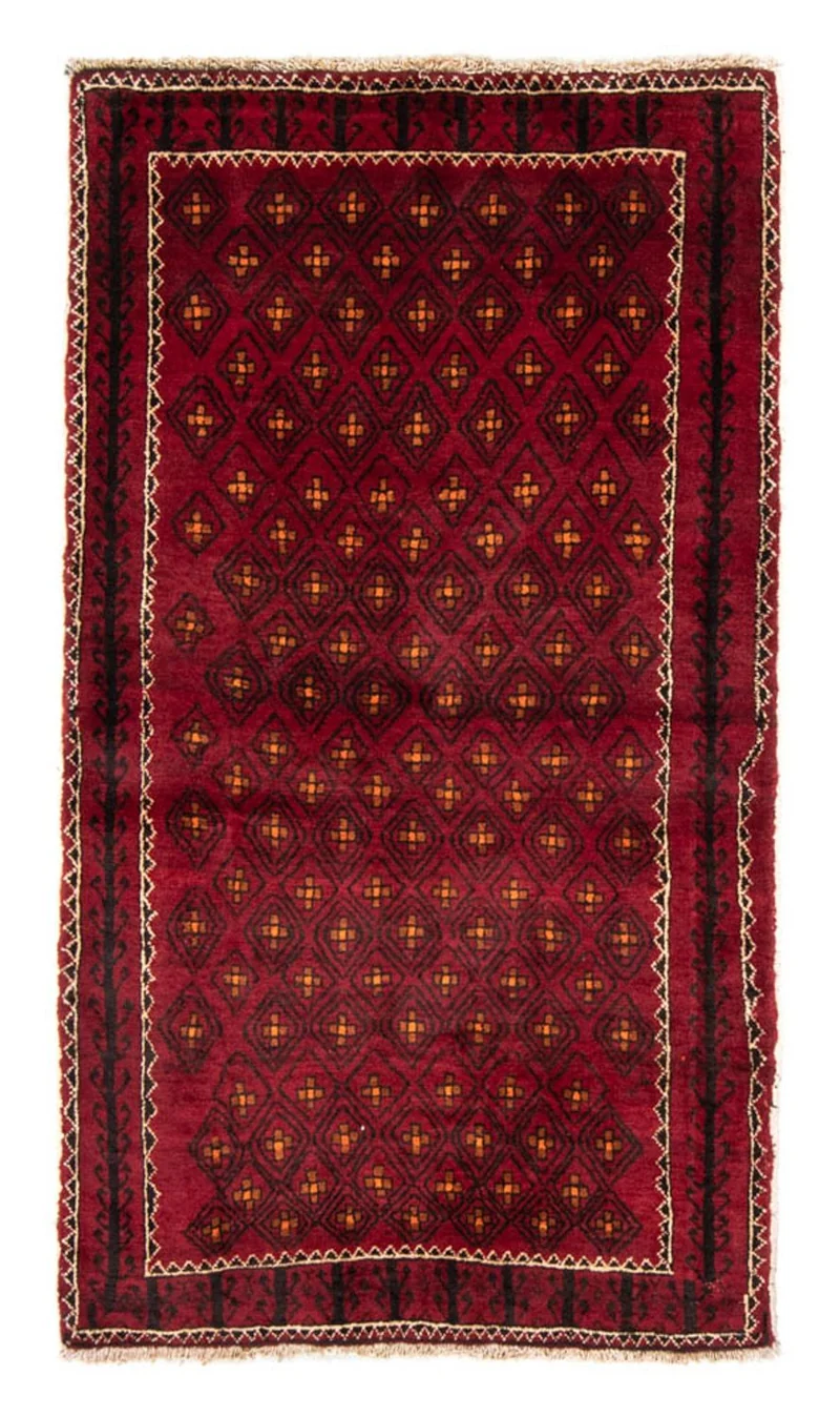 Belutsch Teppich 103 x 182 cm - dunkelrot