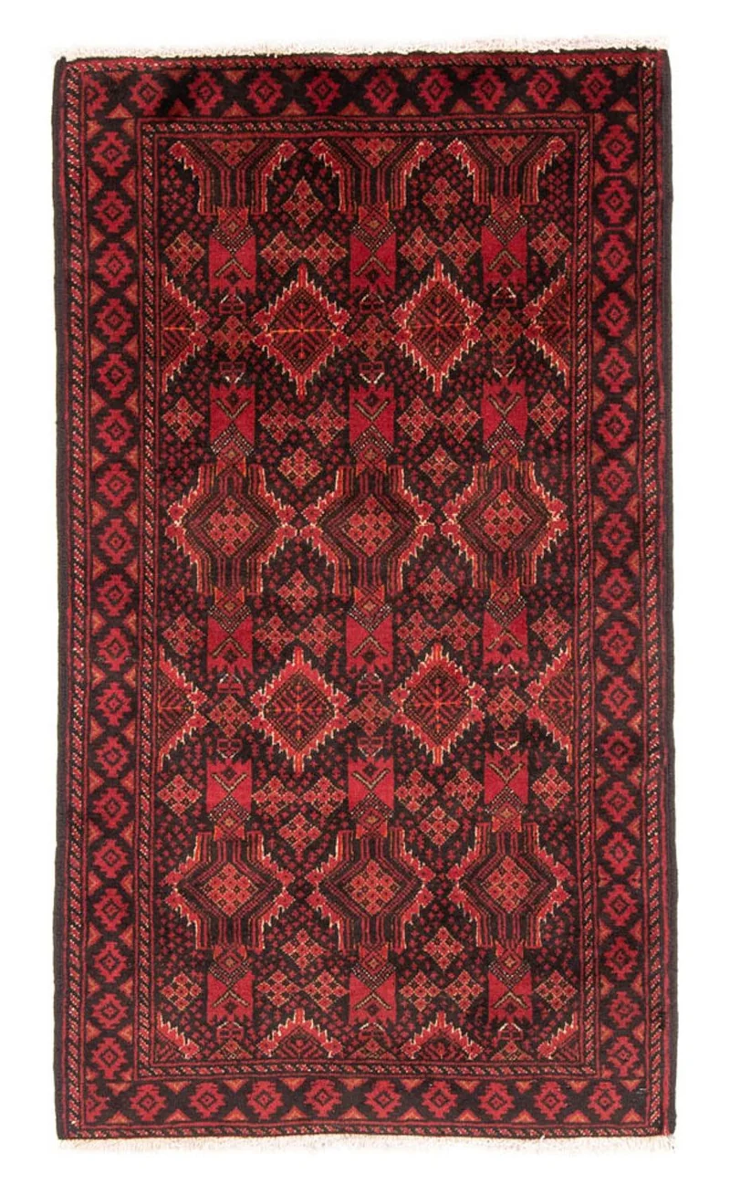 Belutsch Teppich 99 x 187 cm - rot