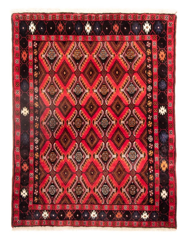 Belutsch Teppich 110 x 146 cm - rot