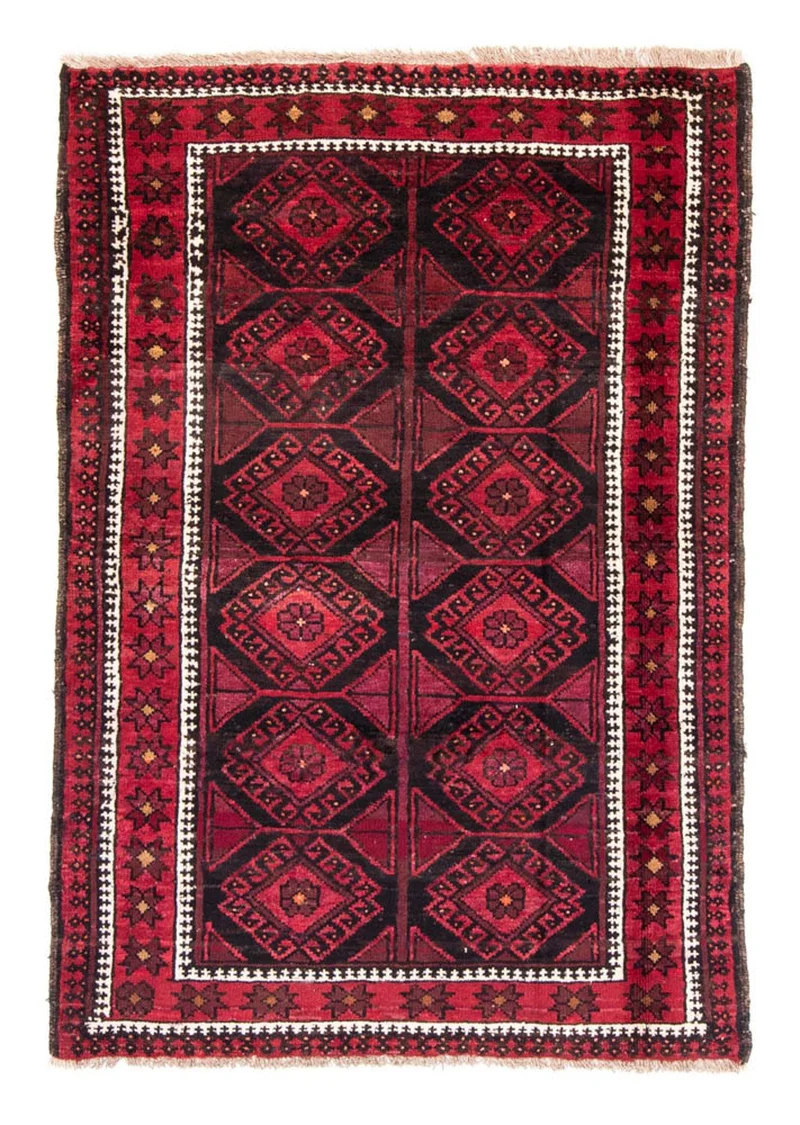 Belutsch Teppich 123 x 180 cm - rot