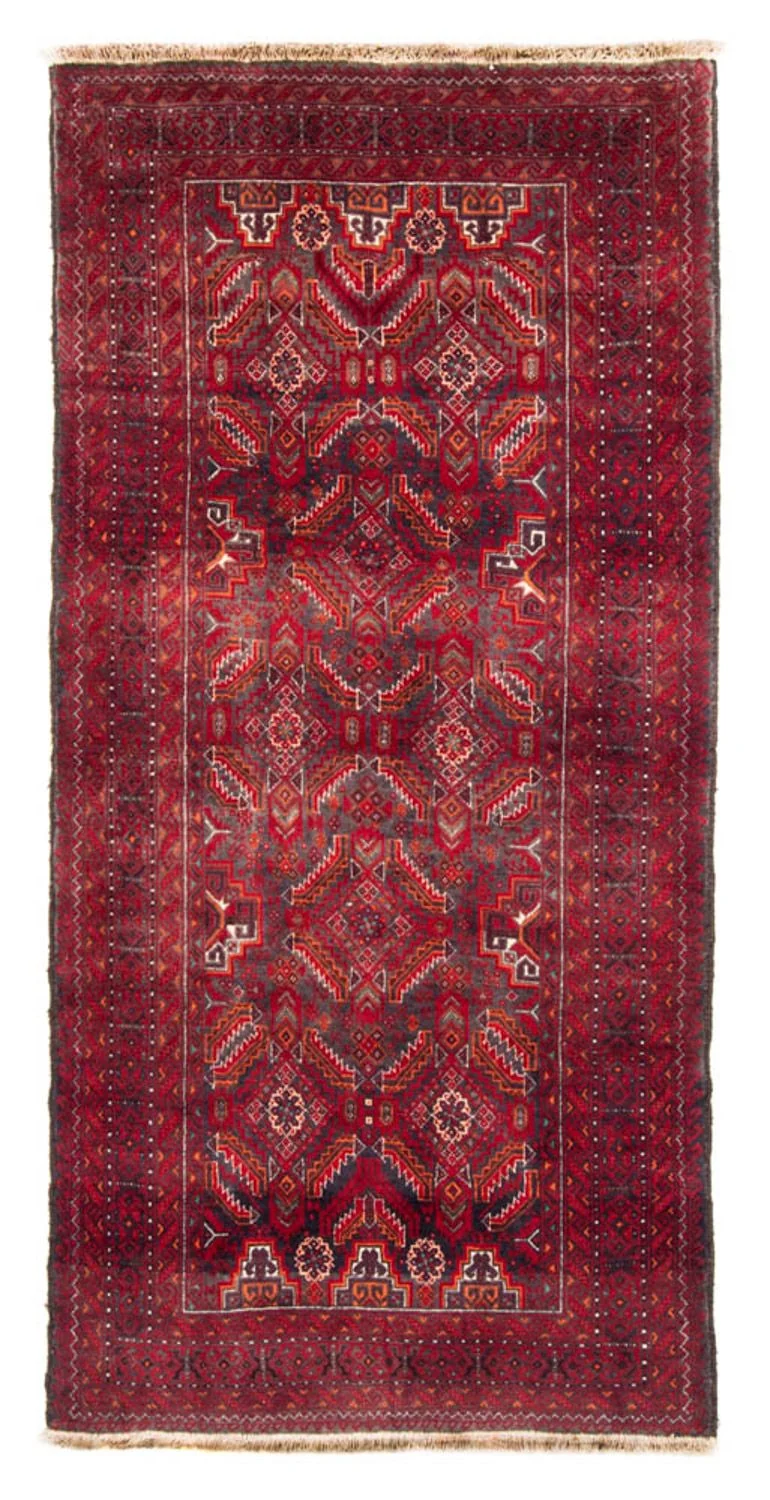 Belutsch Teppich 105 x 212 cm - rot