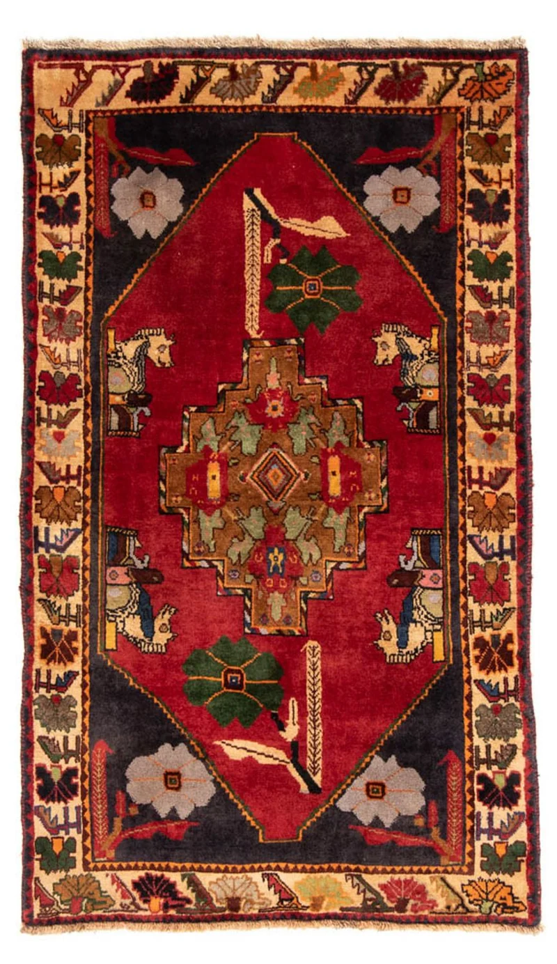 Perserteppich - Nomadic 108 x 188 cm - rot