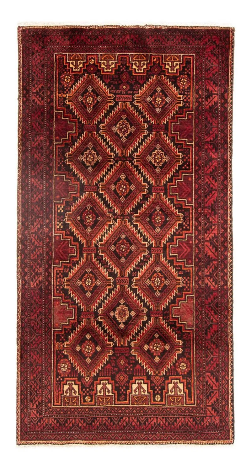 Belutsch Teppich 97 x 196 cm - mehrfarbig