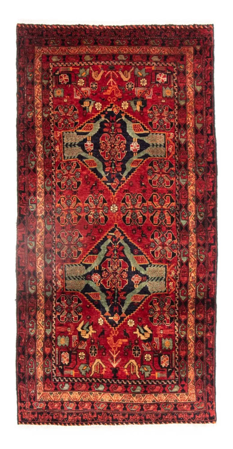 Belutsch Teppich 100 x 200 cm - rot
