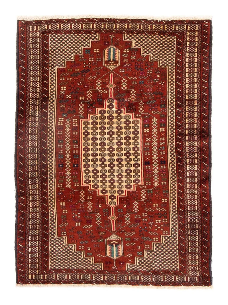 Belutsch Teppich 133 x 174 cm - rot