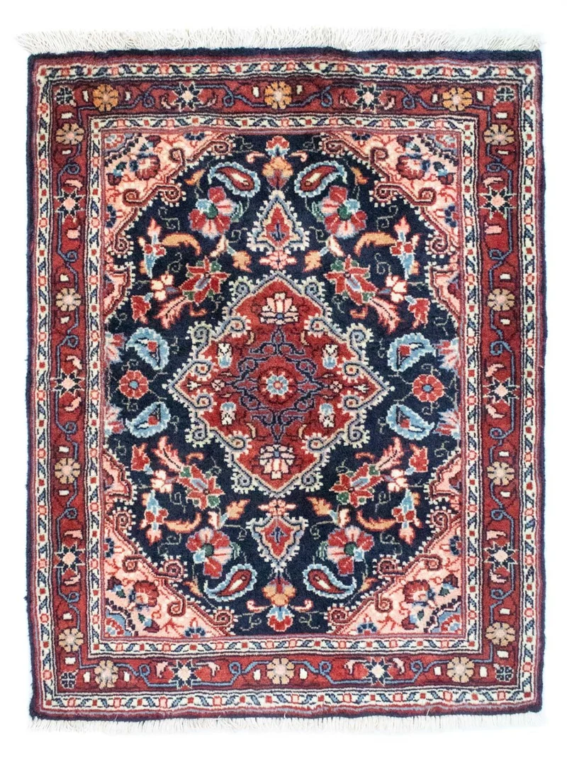Perserteppich - Bidjar 73 x 90 cm - blau