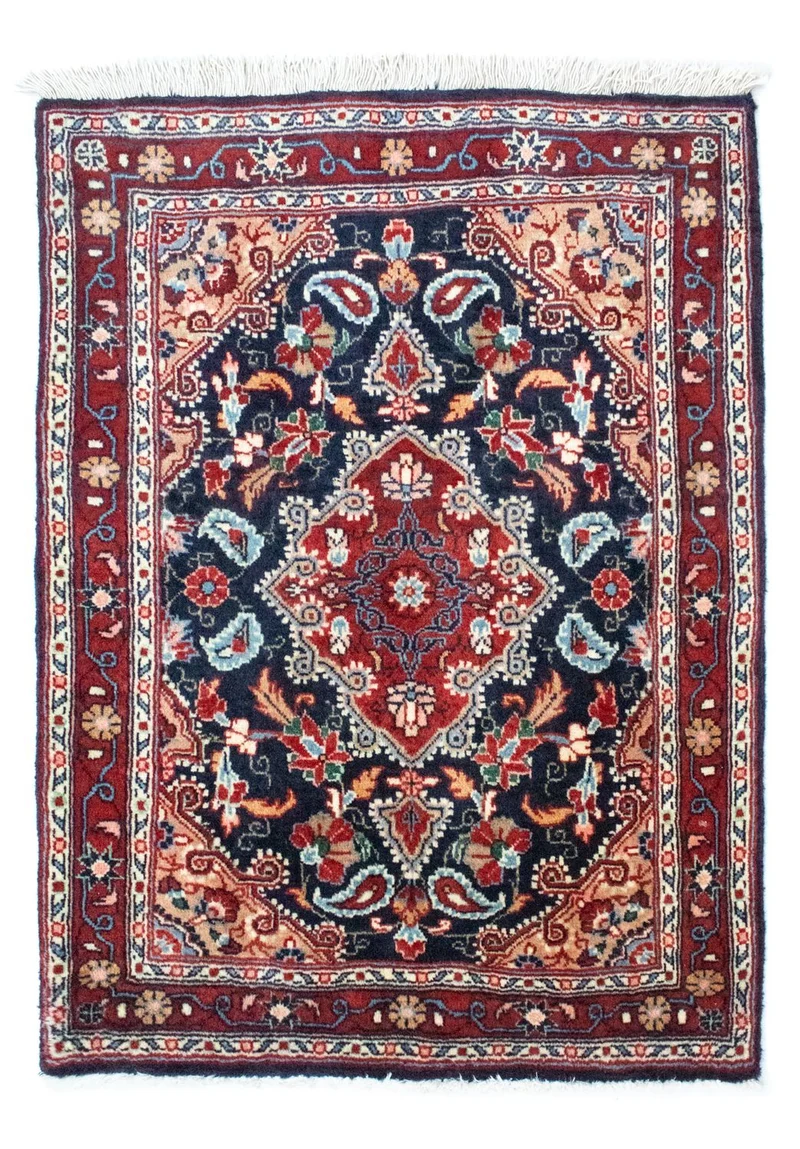 Perserteppich - Bidjar 70 x 90 cm - blau