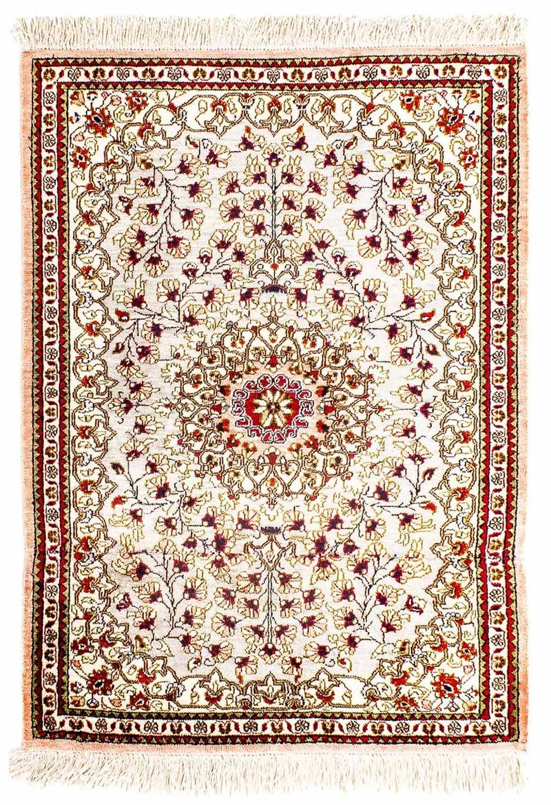 Seidenteppich - Ghom Seide - Premium 59 x 80 cm Fußmatte