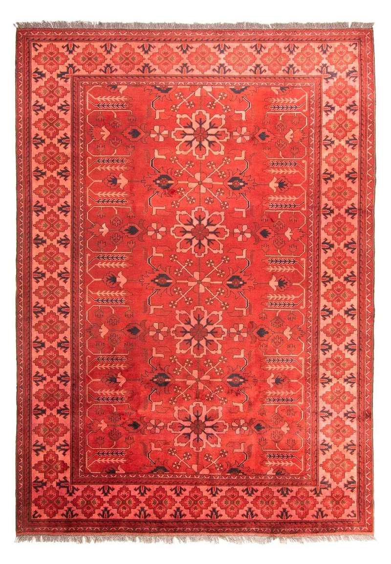 Orientteppich 210 x 296 cm - dunkelrot