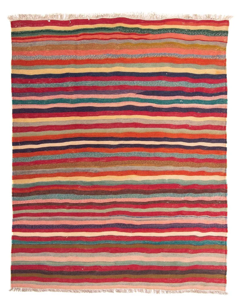 Kelim Teppich - Old 145 x 190 cm - mehrfarbig