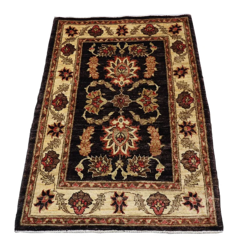 Ziegler Teppich 89 x 125 cm - dunkelbraun