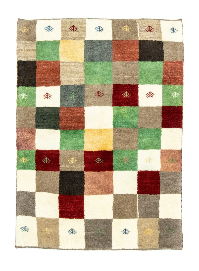 Gabbeh Teppich - Perser 100 x 134 cm - bunt
