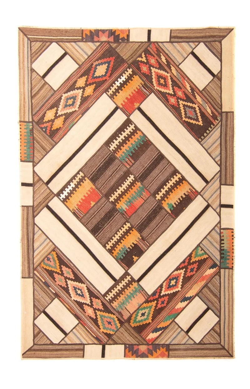 Patchwork Teppich 160 x 230 cm - mehrfarbig