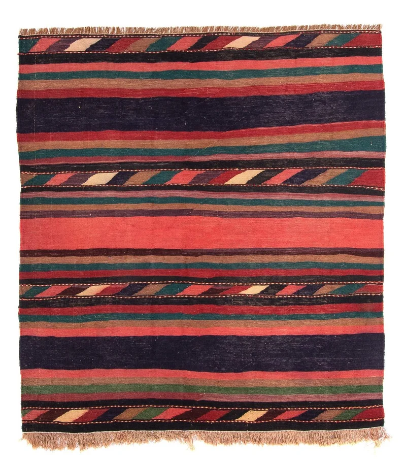 Kelim Teppich - Old 160 x 170 cm - mehrfarbig