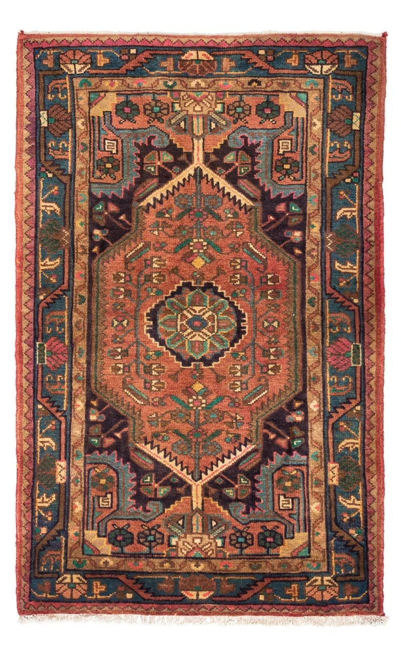 Perserteppich - Nomadic 86 x 140 cm - hellrot