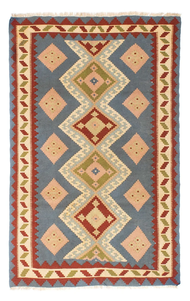 Kelim Teppich - Oriental 130 x 200 cm - hellblau