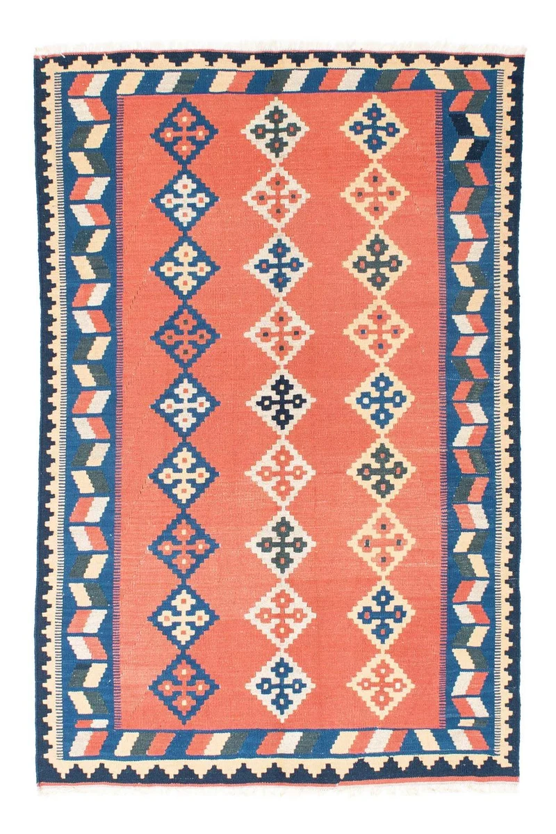 Kelim Teppich - Oriental 135 x 193 cm - orange