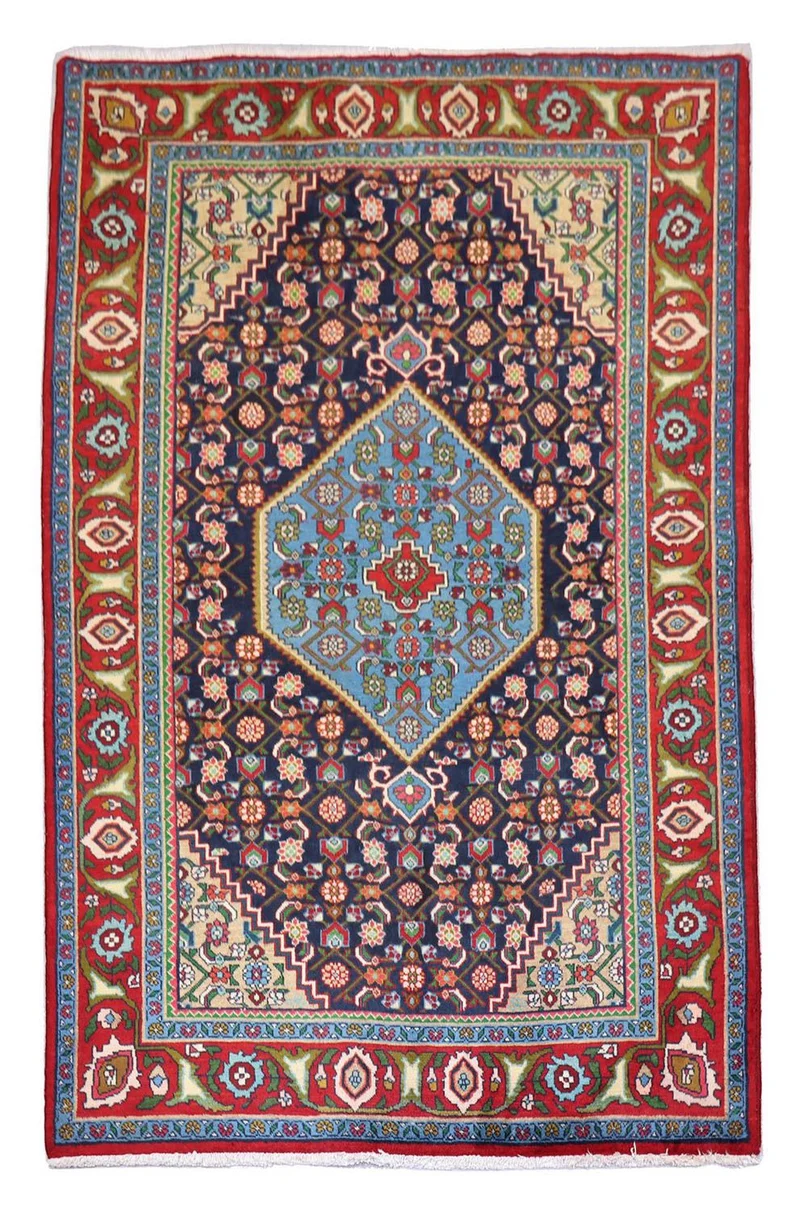 Perserteppich - Nomadic 137 x 203 cm - dunkelblau