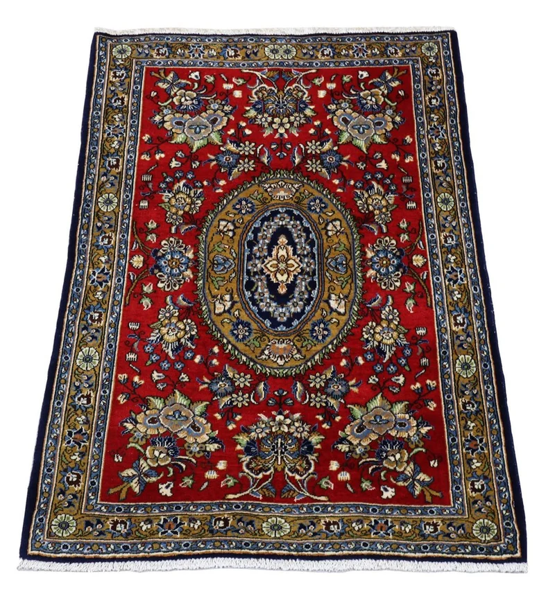 Perserteppich - Ghom 78 x 97 cm - rot
