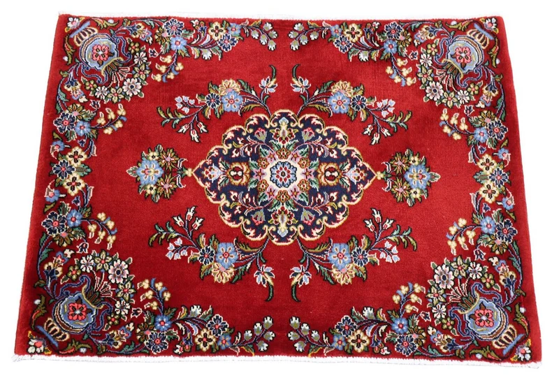 Perserteppich - Ghom 70 x 98 cm - rot