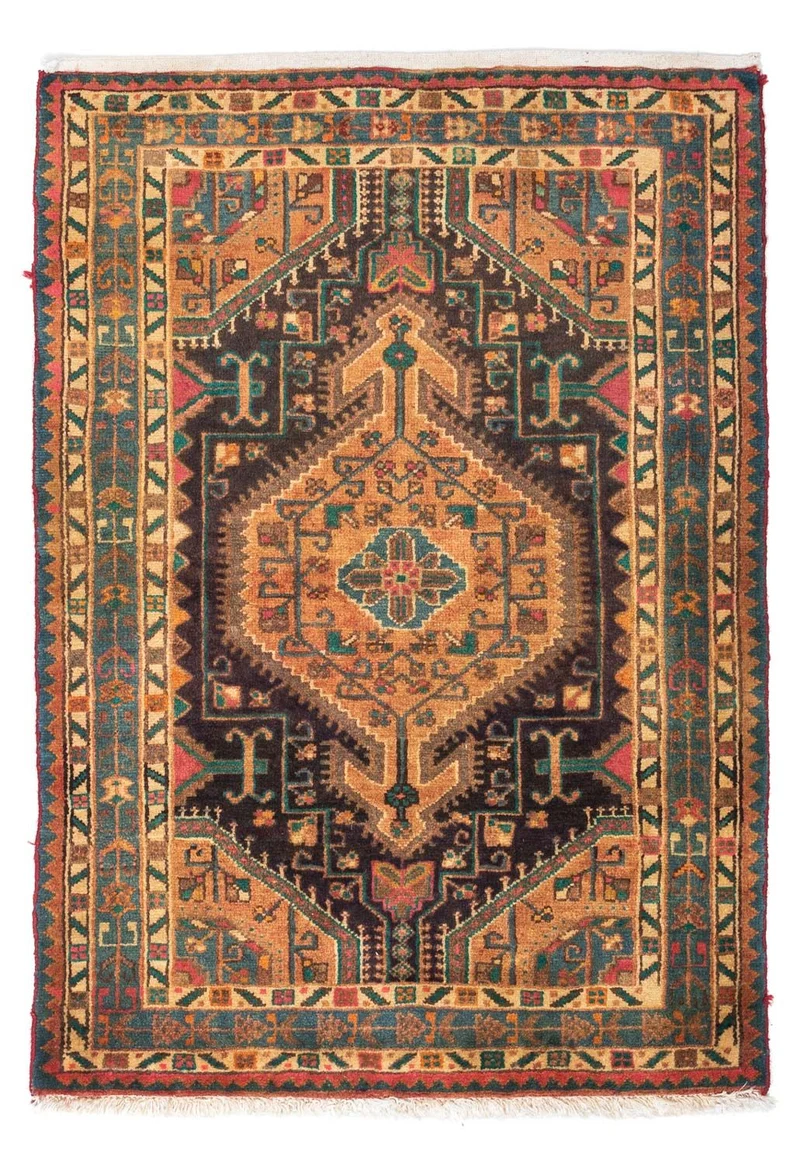 Perserteppich - Nomadic 91 x 130 cm - hellbraun