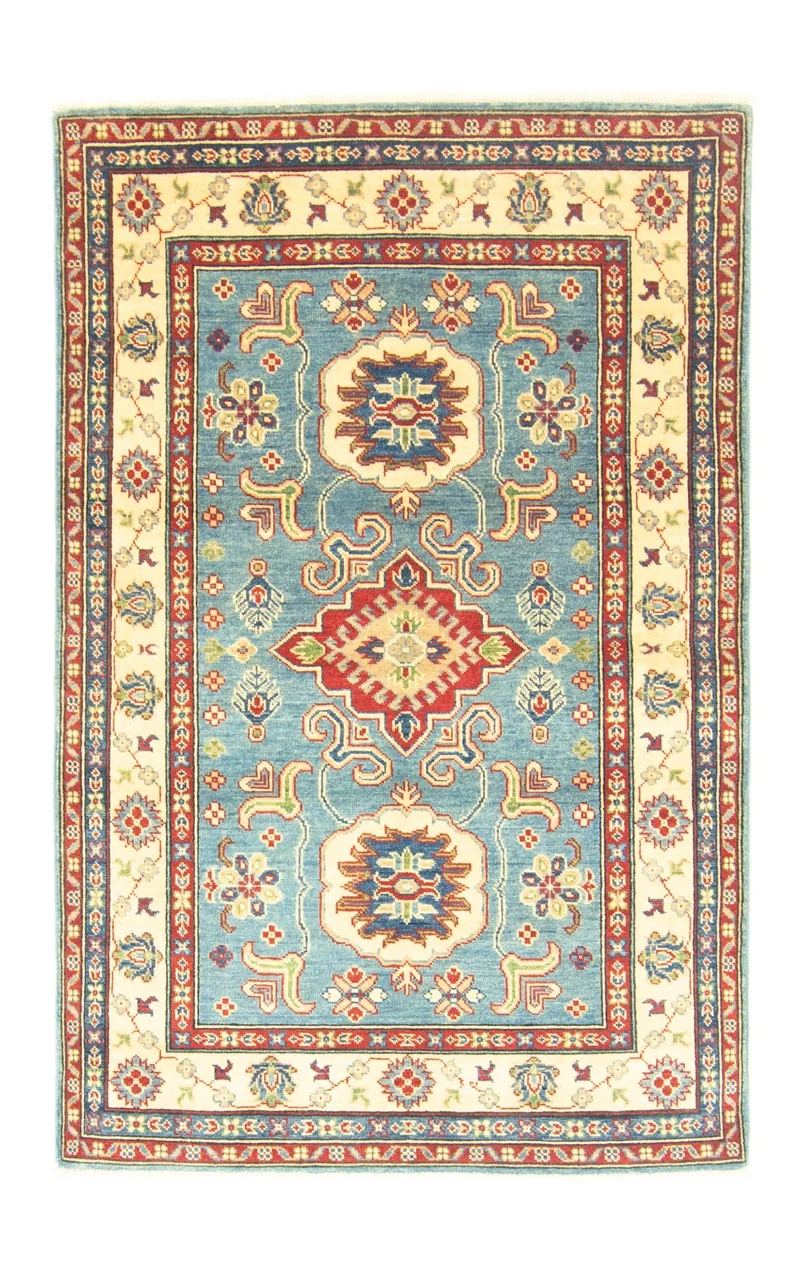 Ziegler Teppich - Kazak 117 x 183 cm - seeblau