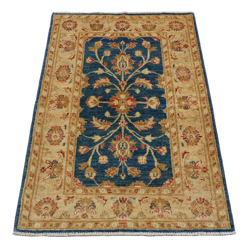 Ziegler Teppich 80 x 120 cm - seeblau