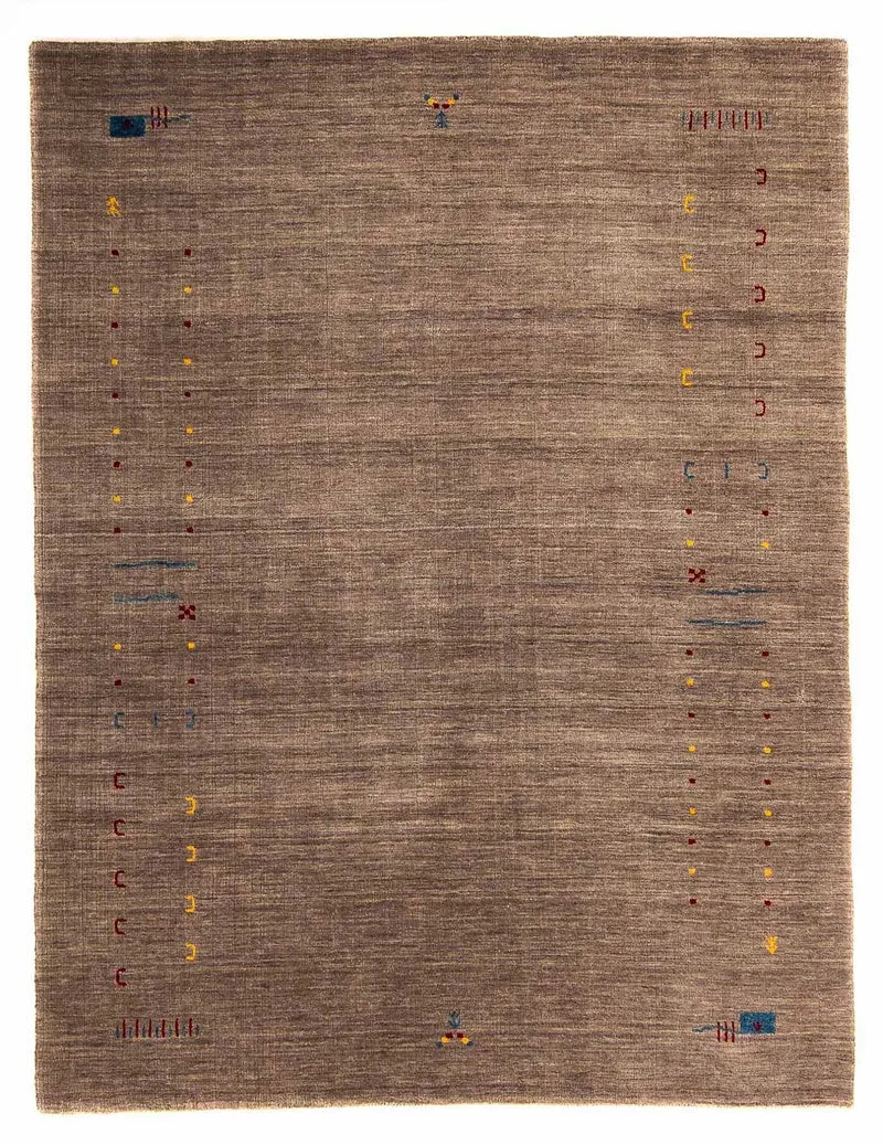 Gabbeh Teppich - Loribaft Indus 144 x 201 cm - braun