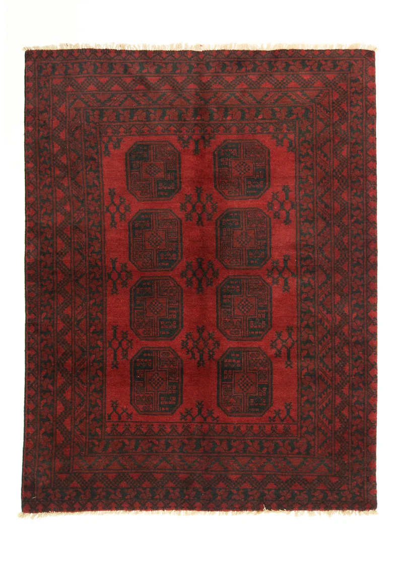 Afghan Teppich - Filpa 147 x 193 cm - rot