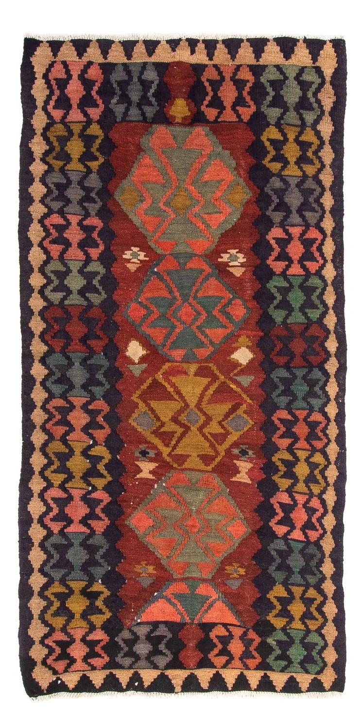 Kelim Teppich - Old 110 x 230 cm - mehrfarbig