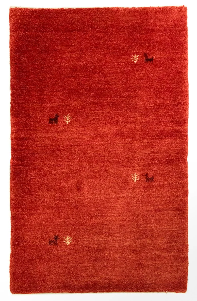 Gabbeh Teppich - Perser 76 x 147 cm - rot