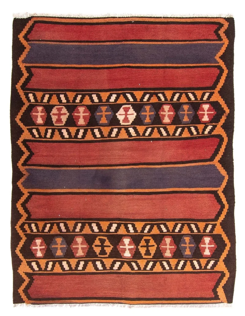 Kelim Teppich - Old 140 x 180 cm - mehrfarbig