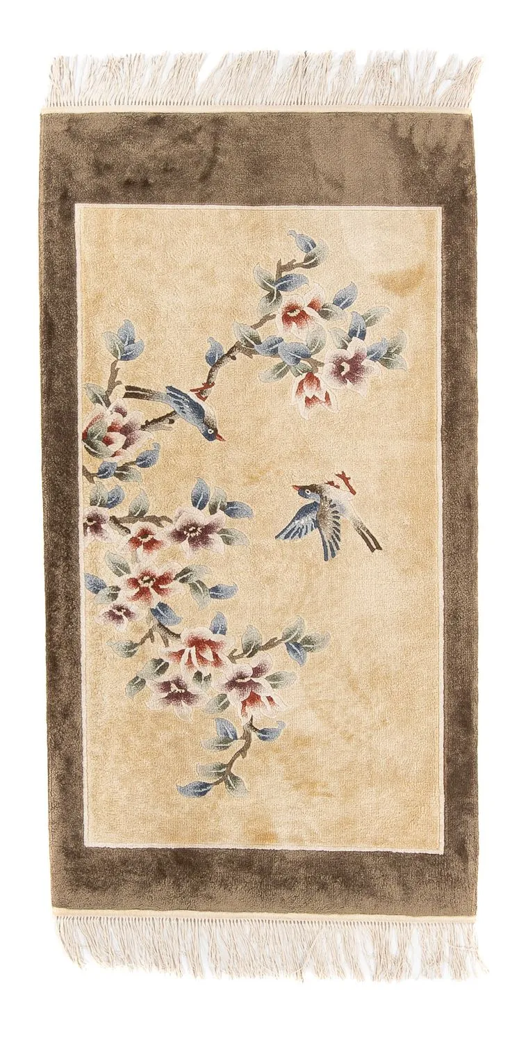 Seidenteppich - China Seide - 61 x 120 cm - gold