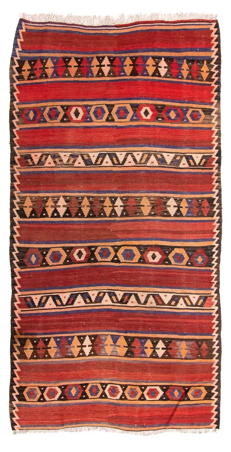 Kelim Teppich - Old 141 x 265 cm - mehrfarbig