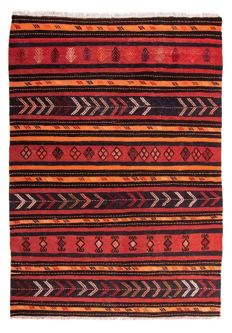 Kelim Teppich - Old 165 x 225 cm - mehrfarbig
